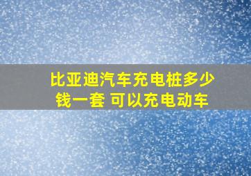 比亚迪汽车充电桩多少钱一套 可以充电动车